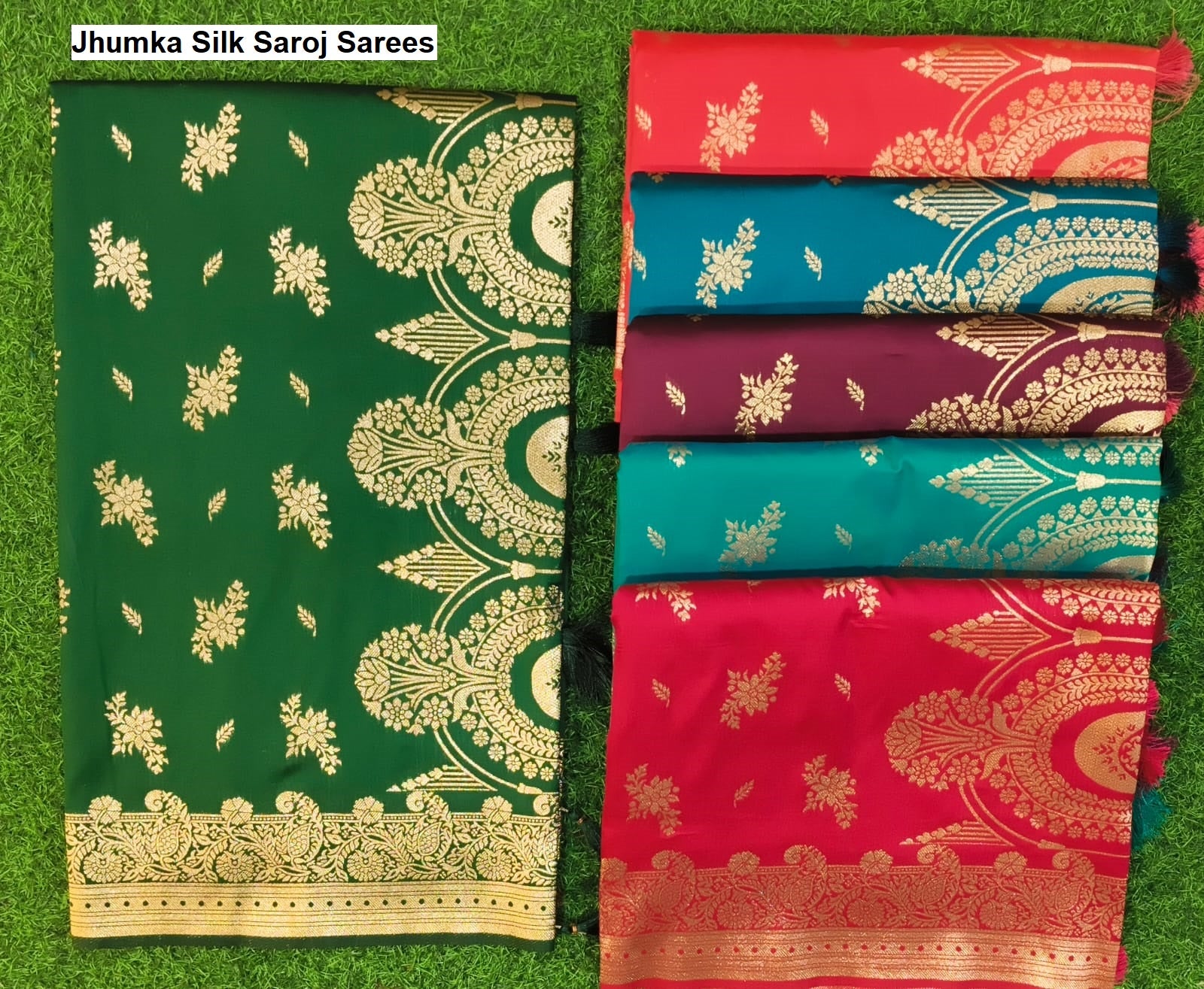 Jhumka Silk Saroj Sarees Wholesale