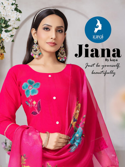 Jiana Kaya Roman Readymade Pant Style Suits Manufacturer Gujarat