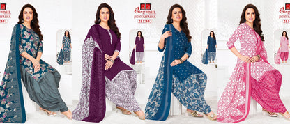 Jighyasha Vol 25 Ganpati Cotton Dress Material Exporter Gujarat