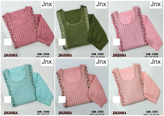 Jigisha 210226 Jnx Plus Size Kurtis Supplier Gujarat