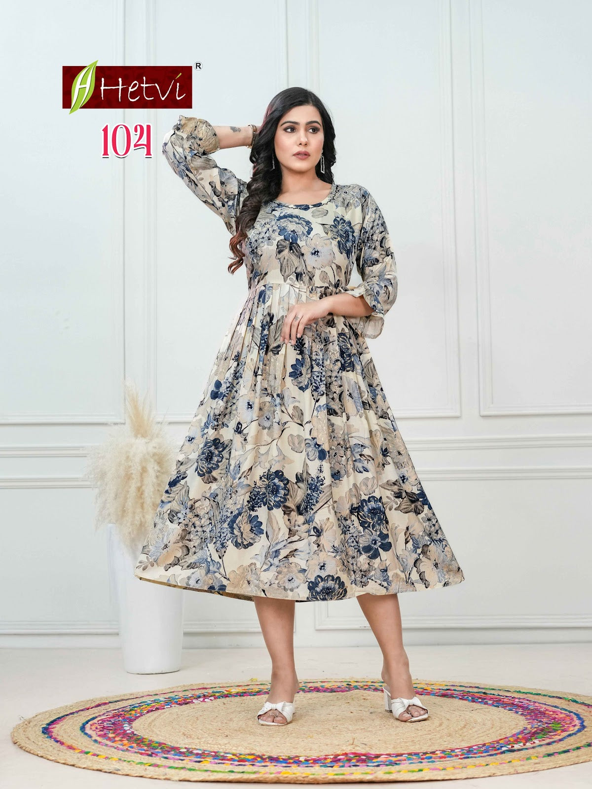 Jigisha Hetvi Muslin Anarkali Kurtis Manufacturer Ahmedabad