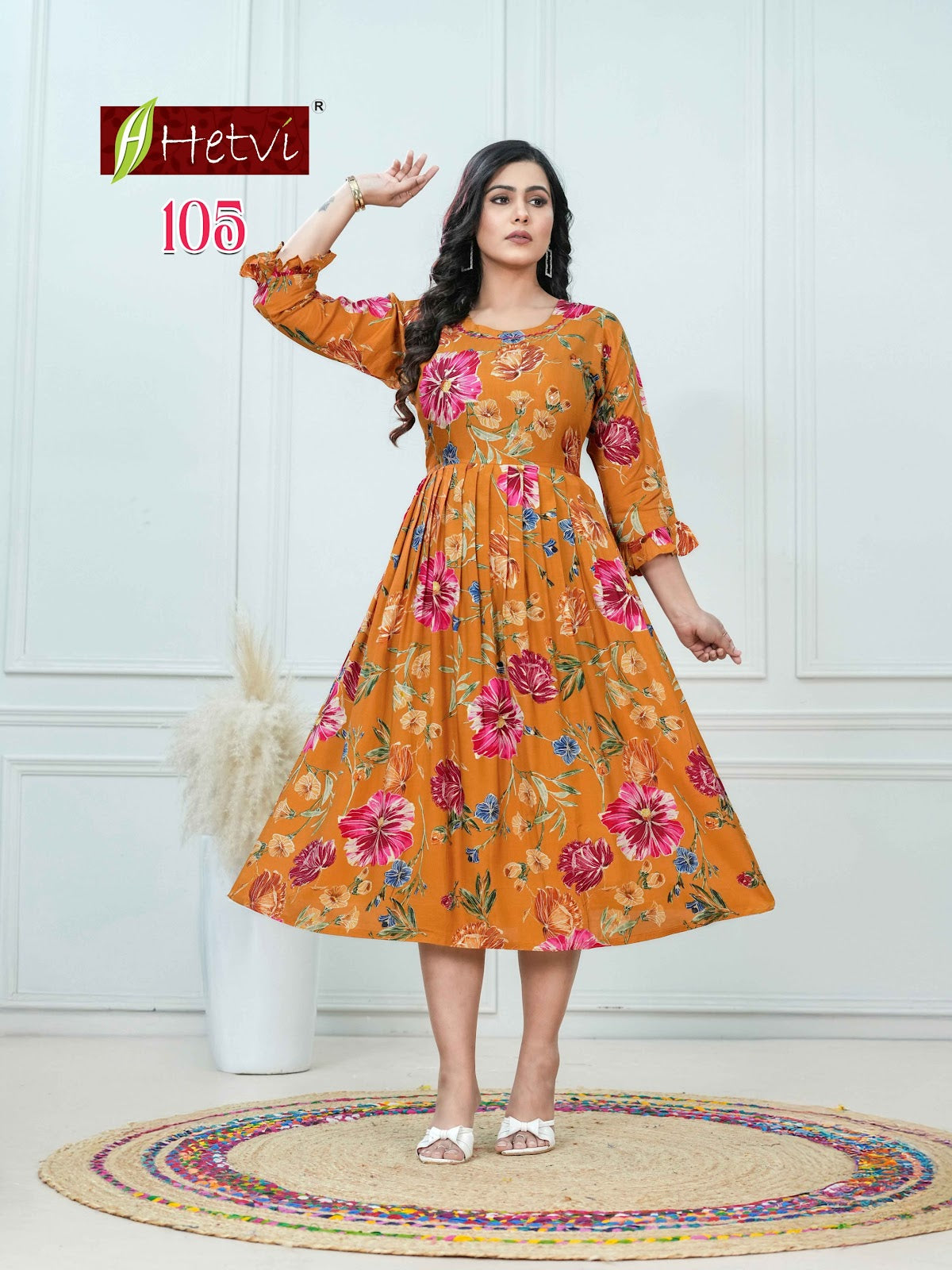 Jigisha Hetvi Muslin Anarkali Kurtis Manufacturer Ahmedabad