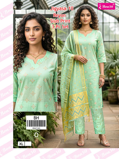 Jigyasa Bon50 Reyon Readymade Pant Style Suits Supplier Gujarat