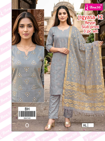 Jigyasa Bon50 Reyon Readymade Pant Style Suits Supplier Gujarat