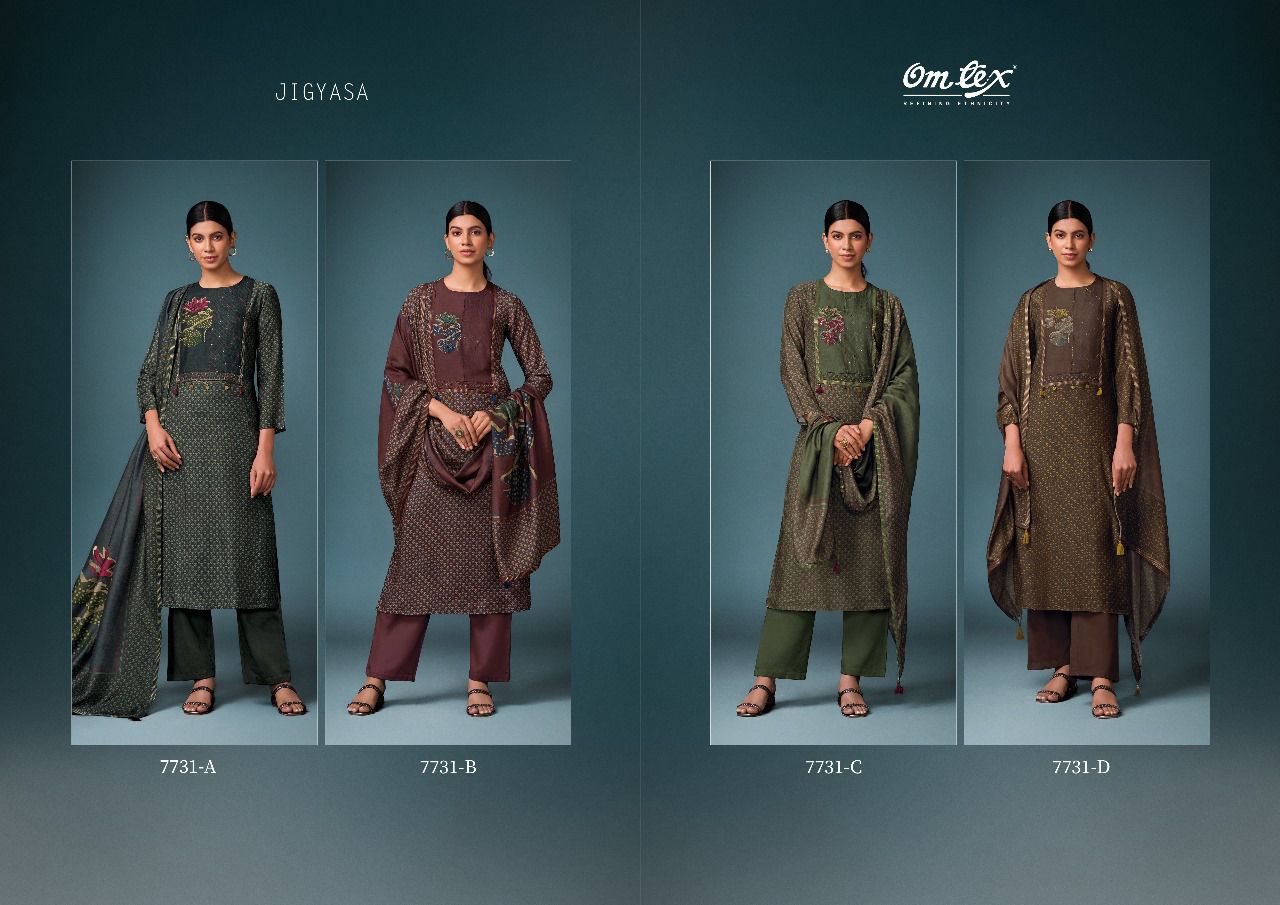 Jigyasa Omtex Silk Pant Style Suits Wholesaler India