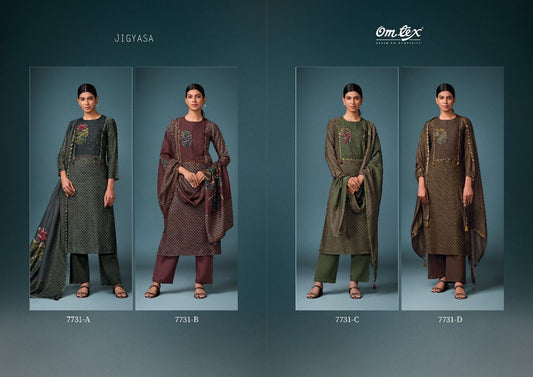 Jigyasa Omtex Silk Pant Style Suits Wholesaler India