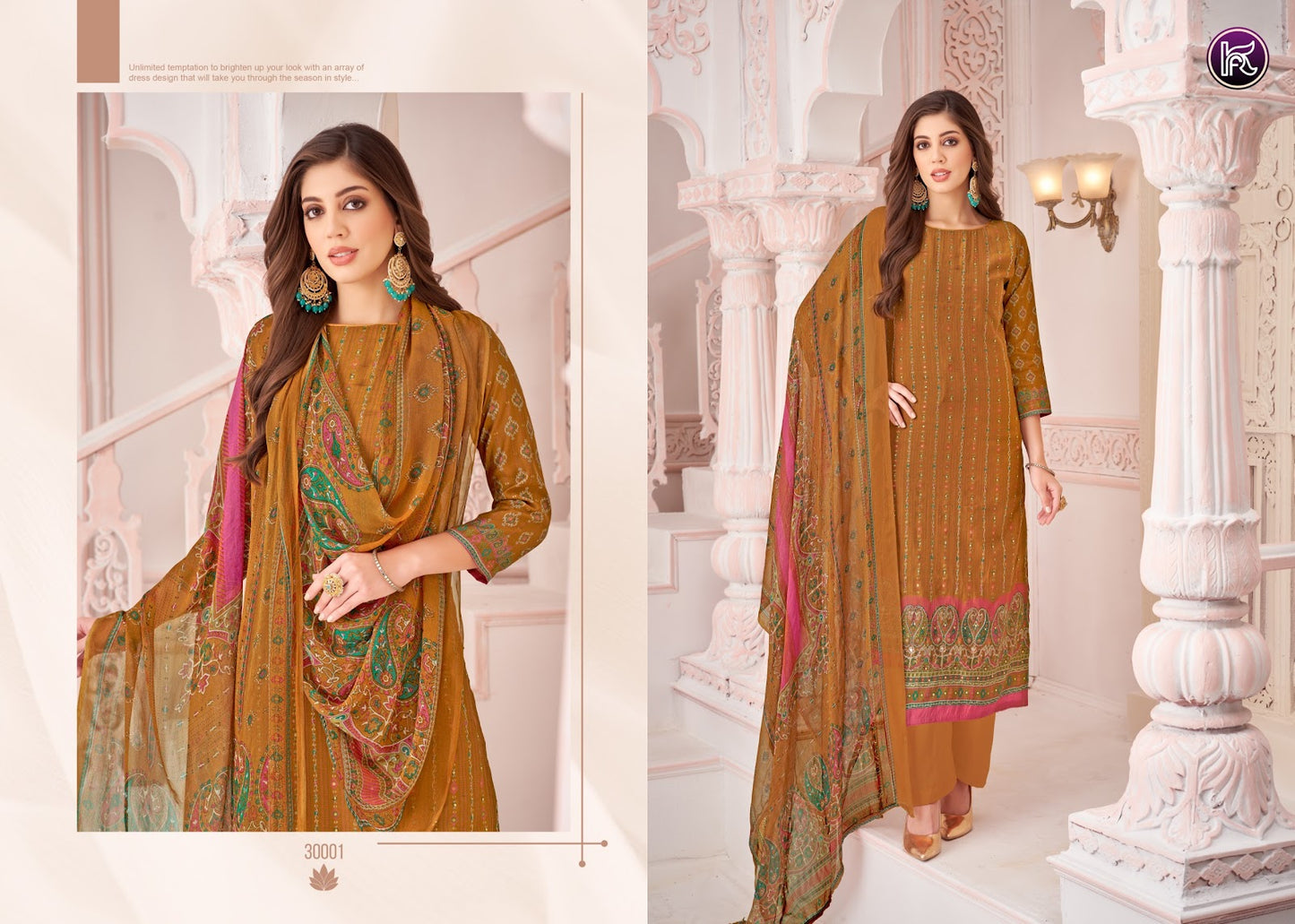 Jil Mil Edition 1 Kala Fashion Pure Muslin Pant Style Suits Supplier India