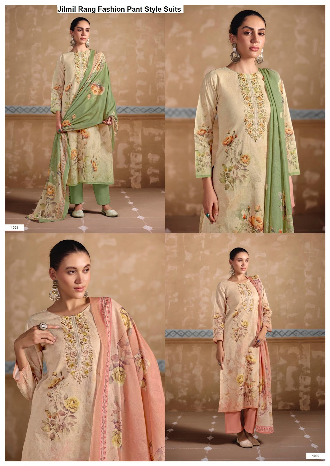 Jilmil Rang Fashion Mal Chanderi Pant Style Suits Supplier Ahmedabad