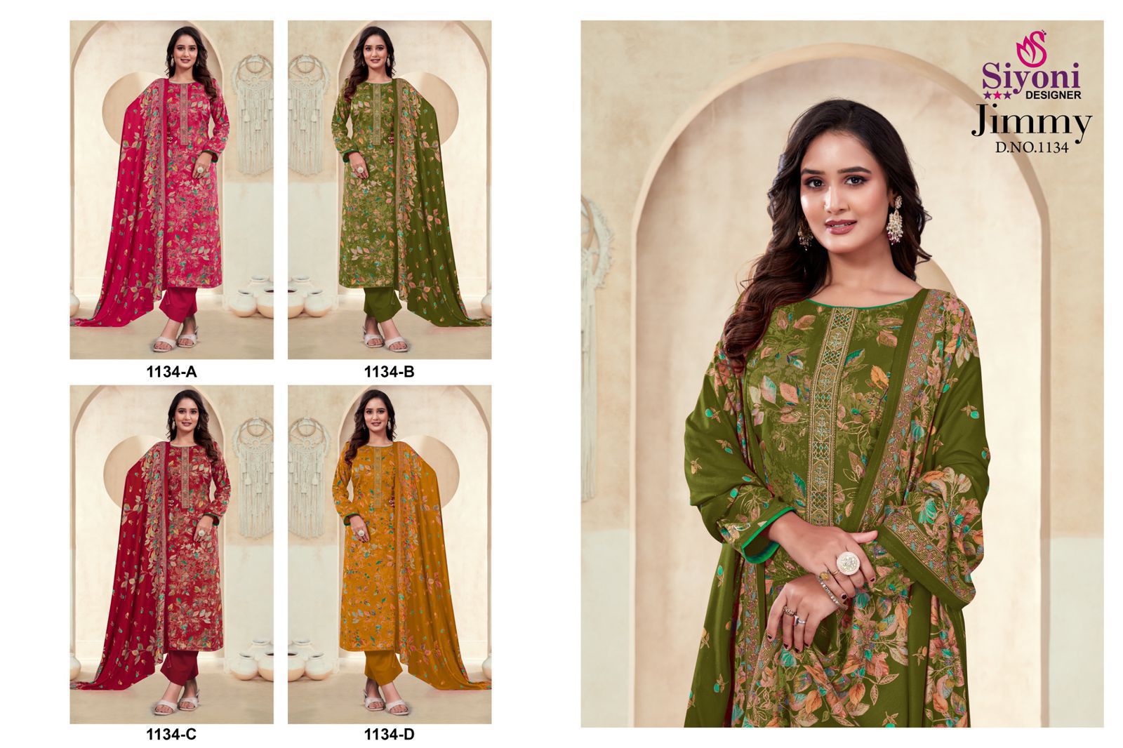 Jimmy Siyoni Viscose Pashmina Suits Exporter Ahmedabad