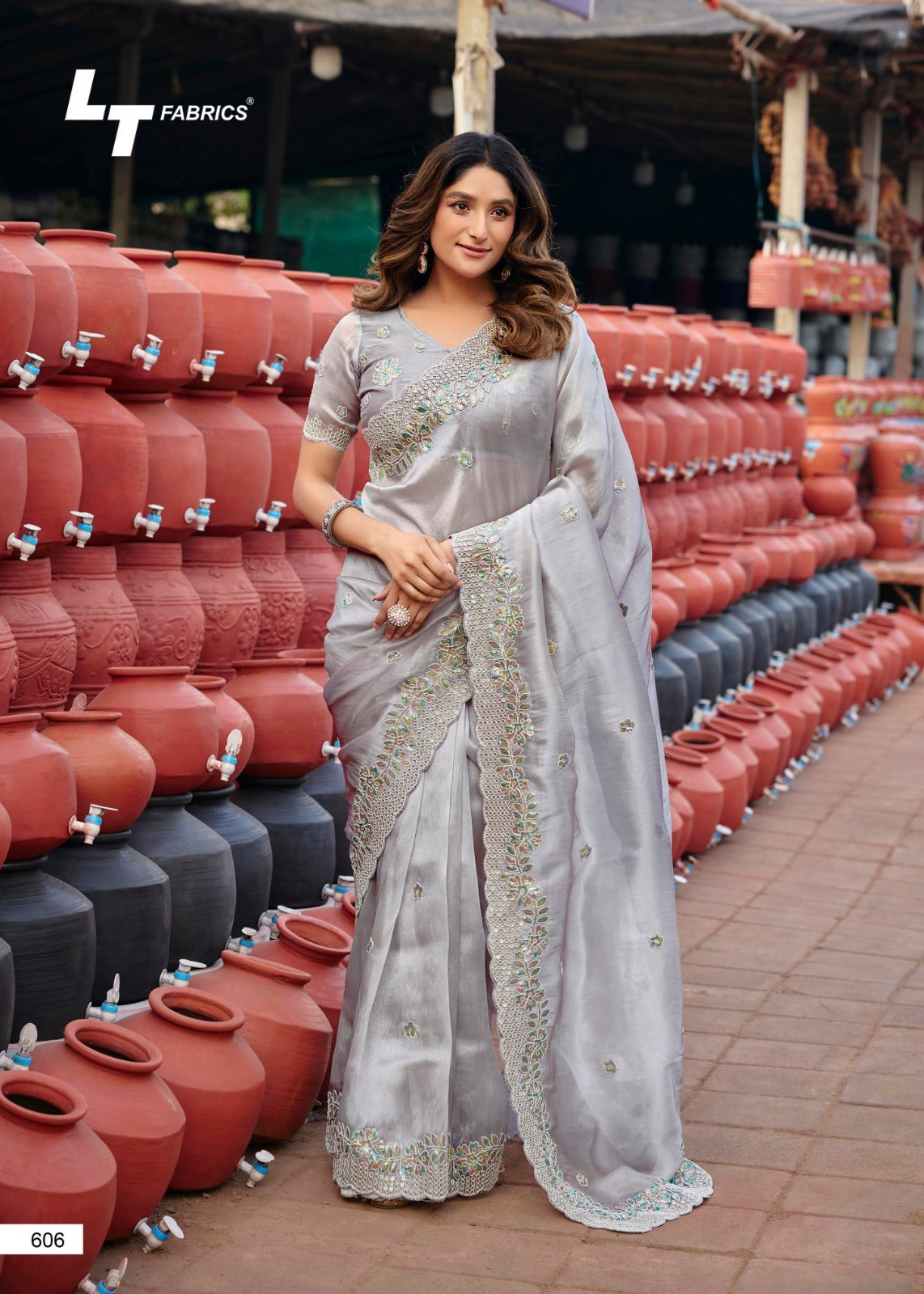 Jimmy Vol 6 Lt Fabrics Sarees Wholesaler Ahmedabad
