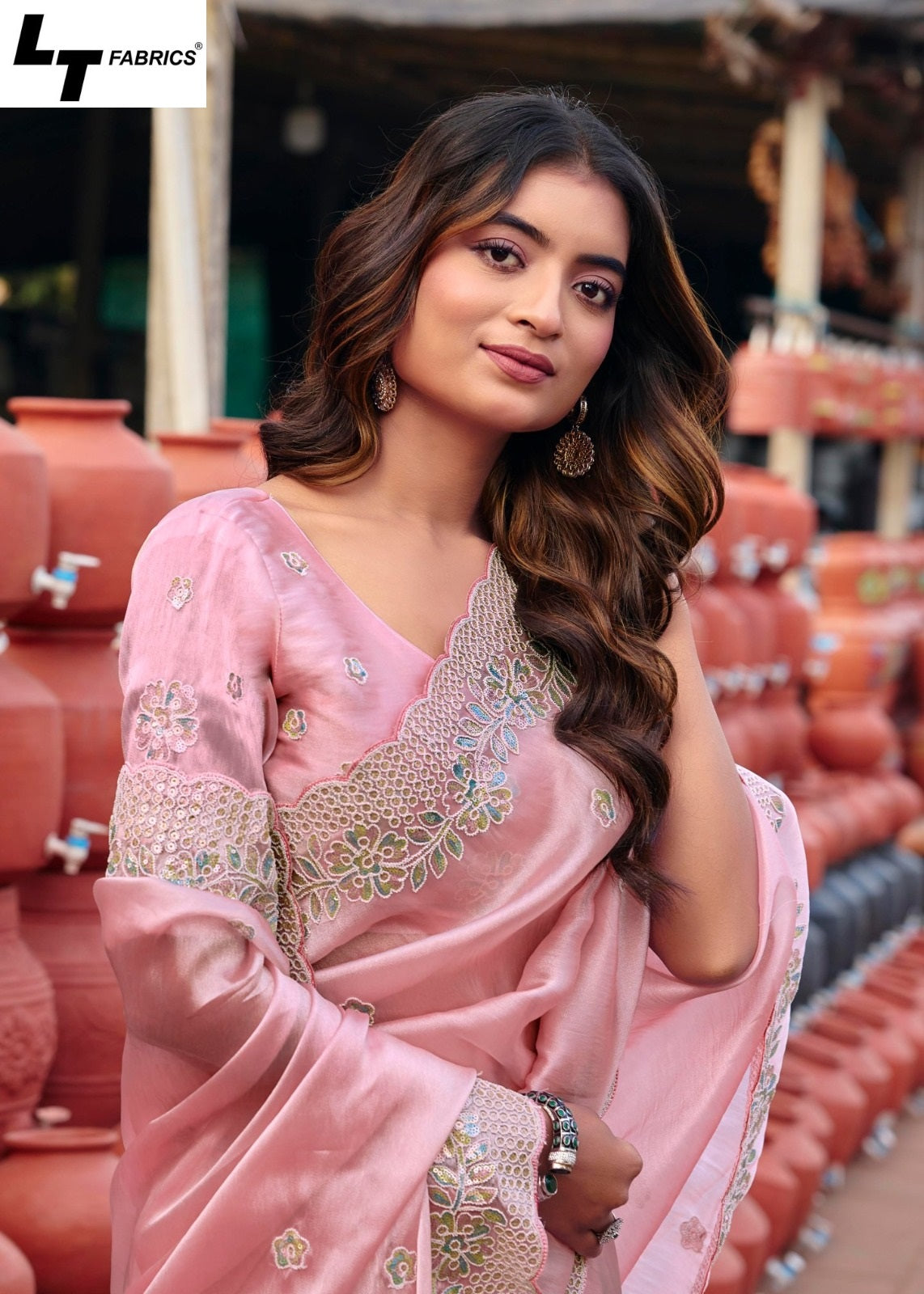 Jimmy Vol 6 Lt Fabrics Sarees Wholesaler Ahmedabad