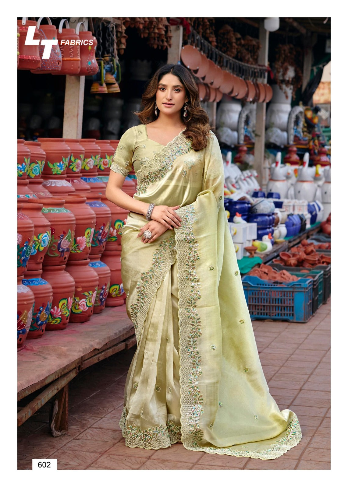 Jimmy Vol 6 Lt Fabrics Sarees Wholesaler Ahmedabad