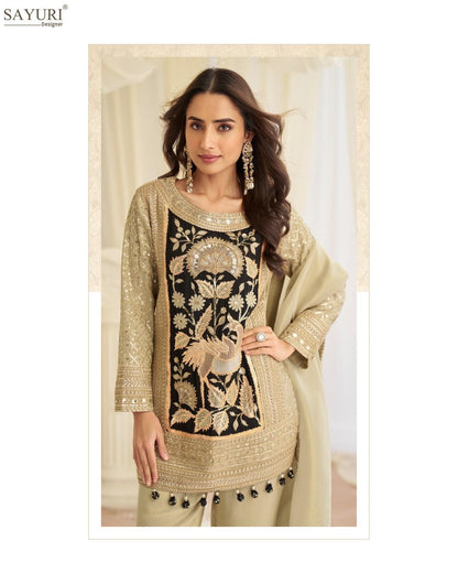 Jinayaa Sayuri Crape Silk Readymade Suits Exporter Ahmedabad