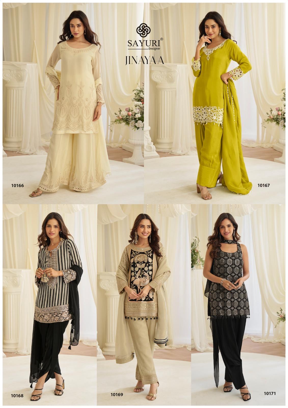 Jinayaa Sayuri Crape Silk Readymade Suits Exporter Ahmedabad