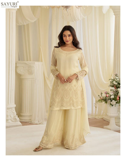 Jinayaa Sayuri Crape Silk Readymade Suits Exporter Ahmedabad
