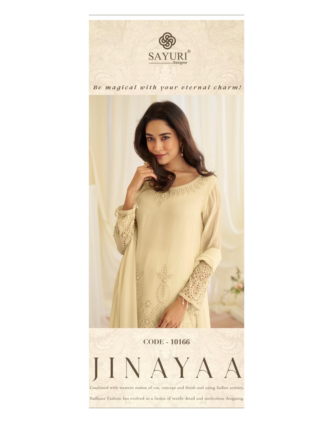 Jinayaa Sayuri Crape Silk Readymade Suits Exporter Ahmedabad