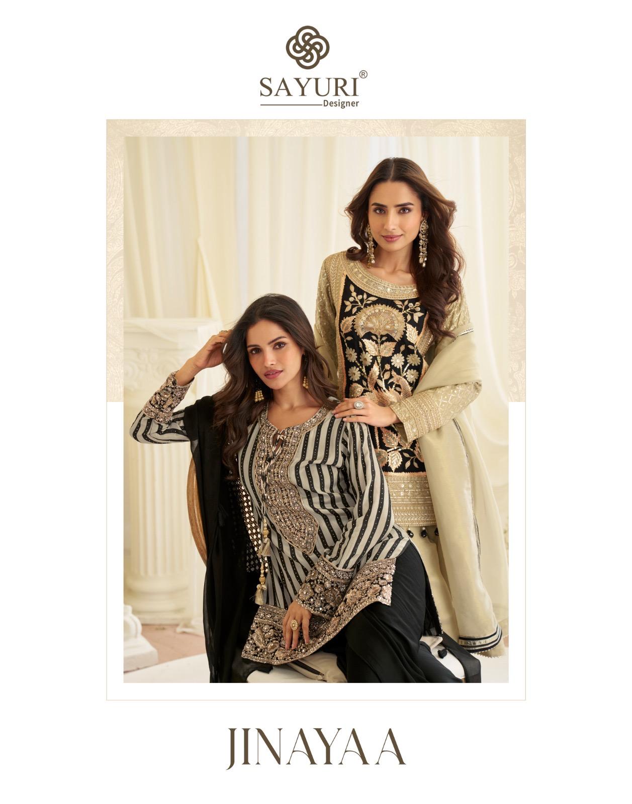 Jinayaa Sayuri Crape Silk Readymade Suits Exporter Ahmedabad