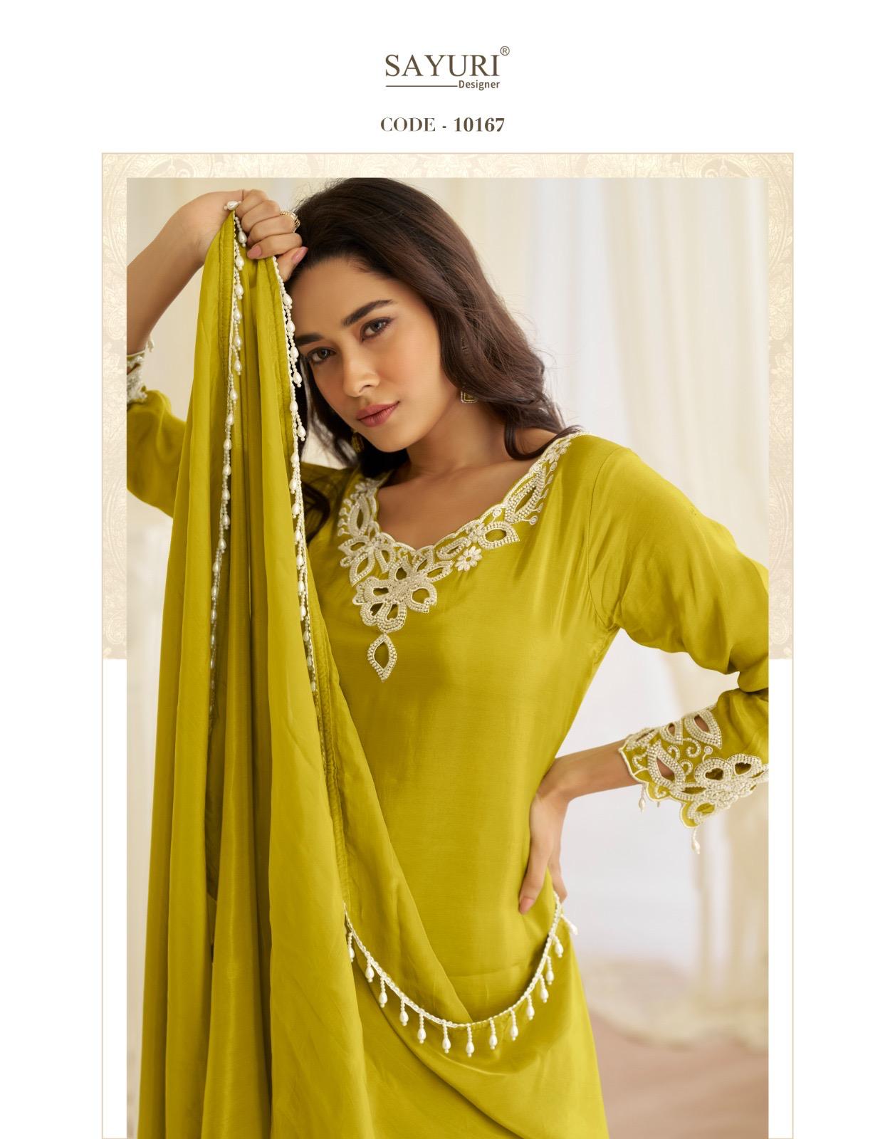 Jinayaa Sayuri Crape Silk Readymade Suits Exporter Ahmedabad