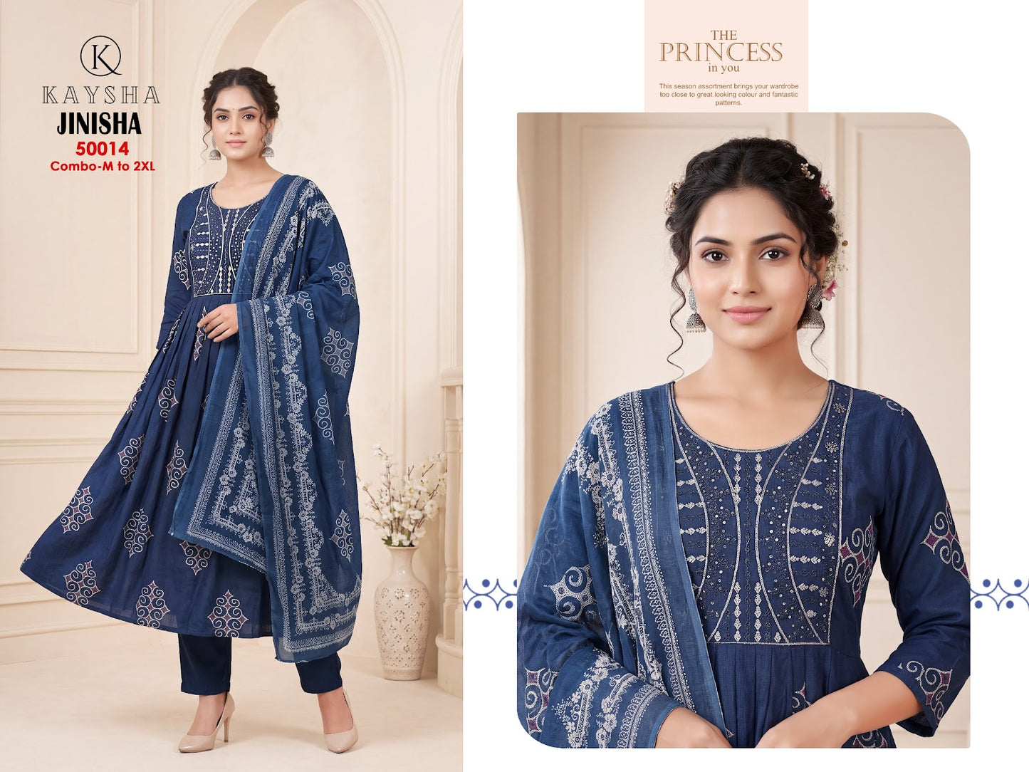 Jinisha Kysa Reyon Readymade Anarkali Suits Supplier Gujarat