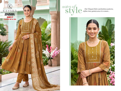 Jinisha Kysa Reyon Readymade Anarkali Suits Supplier Gujarat