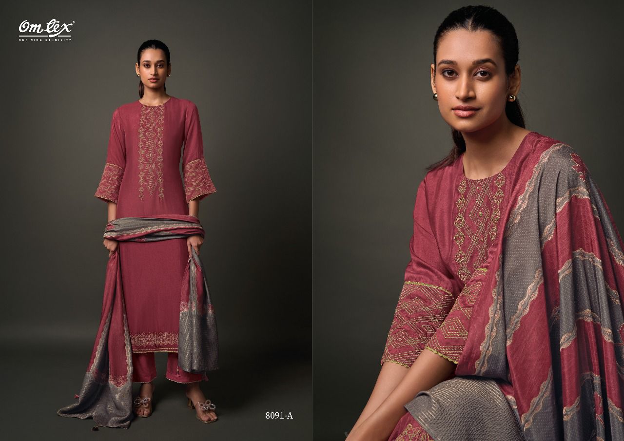 Jinisha Omtex Silk Pant Style Suits Manufacturer