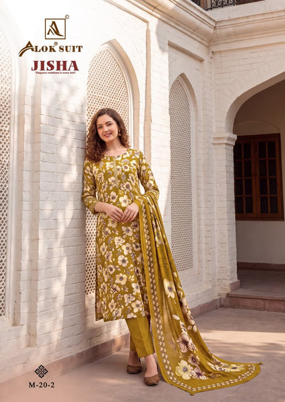 Jisha Alok Pure Zam Karachi Salwar Suits Wholesale