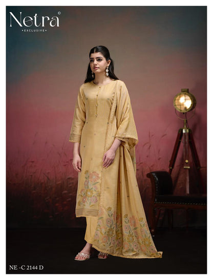 Jisha Netra Banarasi Plazzo Style Suits Wholesaler Gujarat