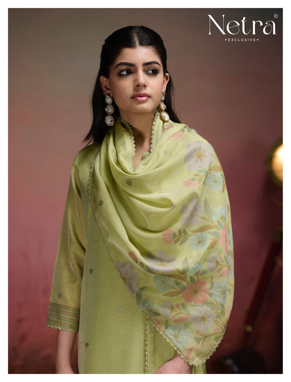 Jisha Netra Banarasi Plazzo Style Suits Wholesaler Gujarat