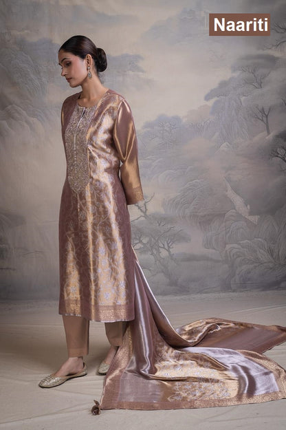 Jismin 2855 Naariti Madurai Silk Pant Style Suits Wholesaler Gujarat