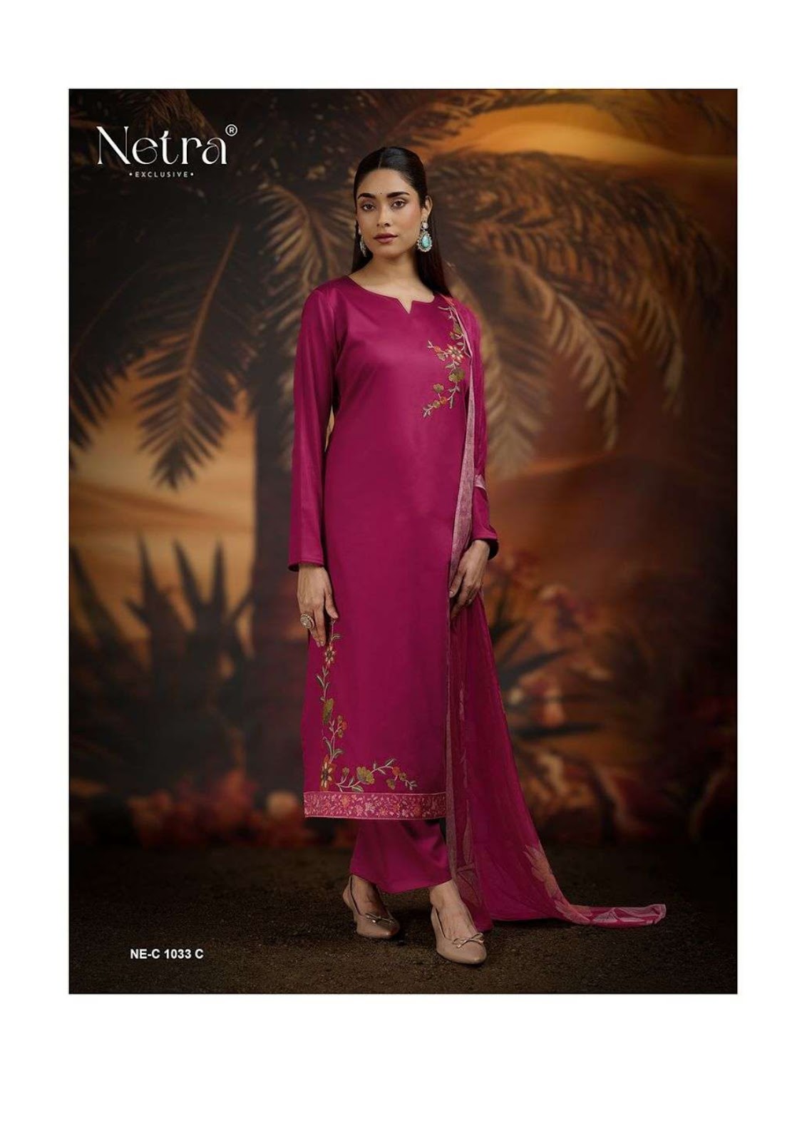 Jiva Netra Premium Cotton Pant Style Suits Wholesale Price