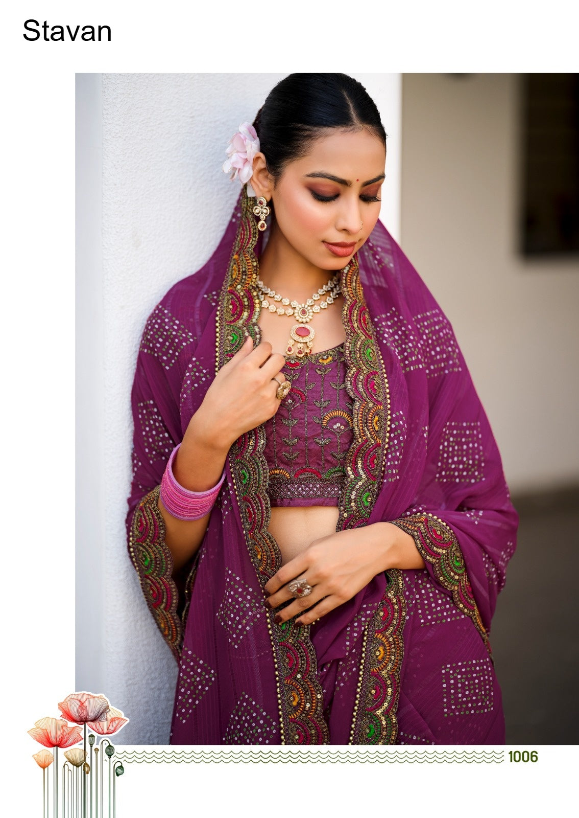 Jiva Stavan Georgette Sarees Wholesale