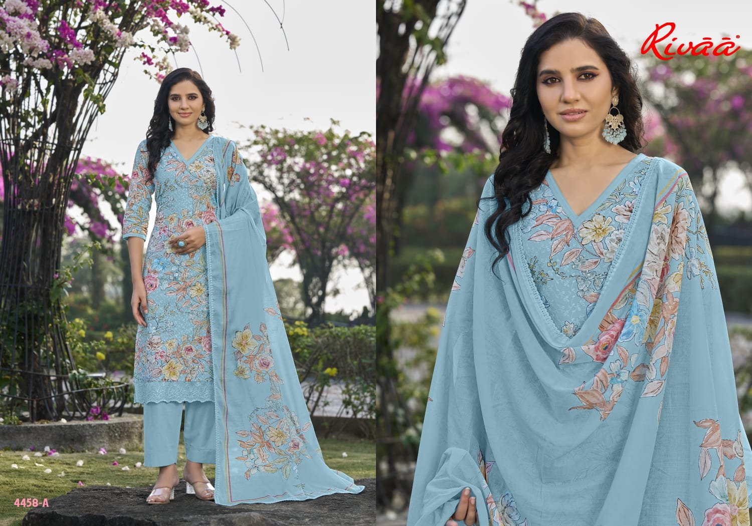 Jivana 3 Rivaa Italian Lawn Pant Style Suits Supplier Ahmedabad