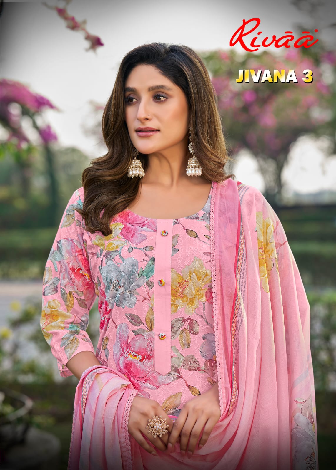 Jivana 3 Rivaa Italian Lawn Pant Style Suits Supplier Ahmedabad