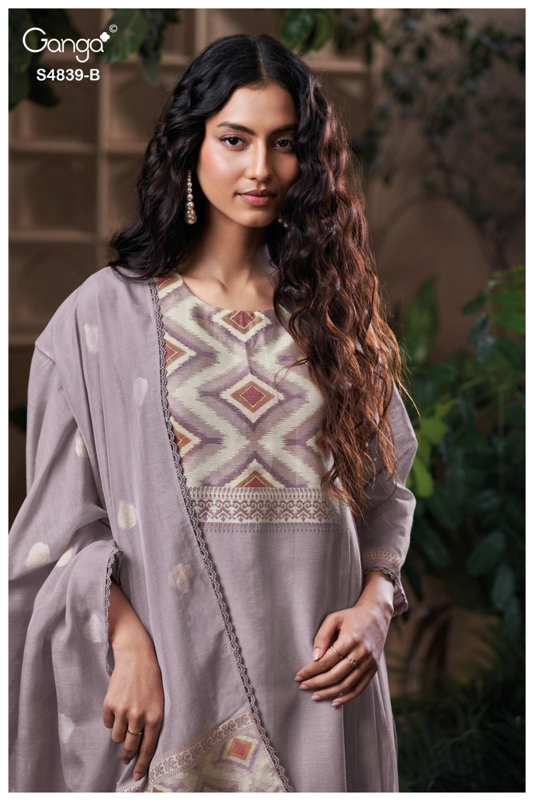 Jivara S4839 Ganga Woven Silk Plazzo Style Suits Manufacturer Ahmedabad