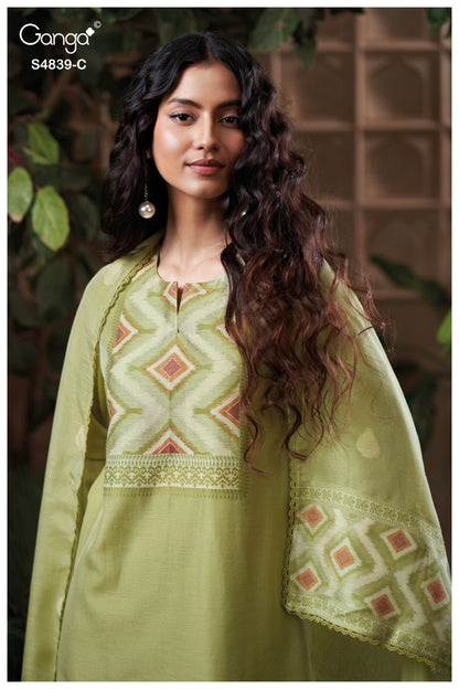 Jivara S4839 Ganga Woven Silk Plazzo Style Suits Manufacturer Ahmedabad