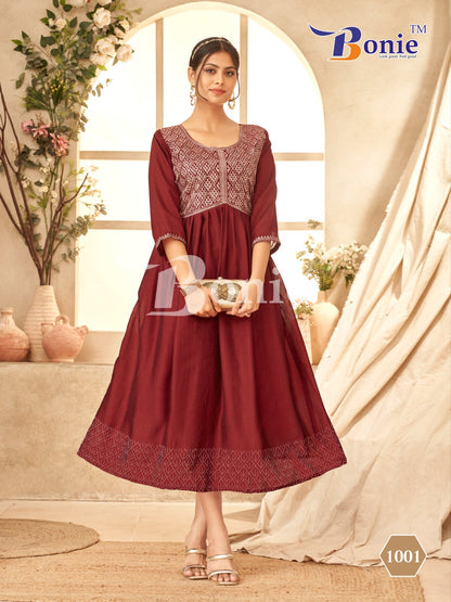 Jivika Bonie Vichitra Anarkali Kurtis Wholesale