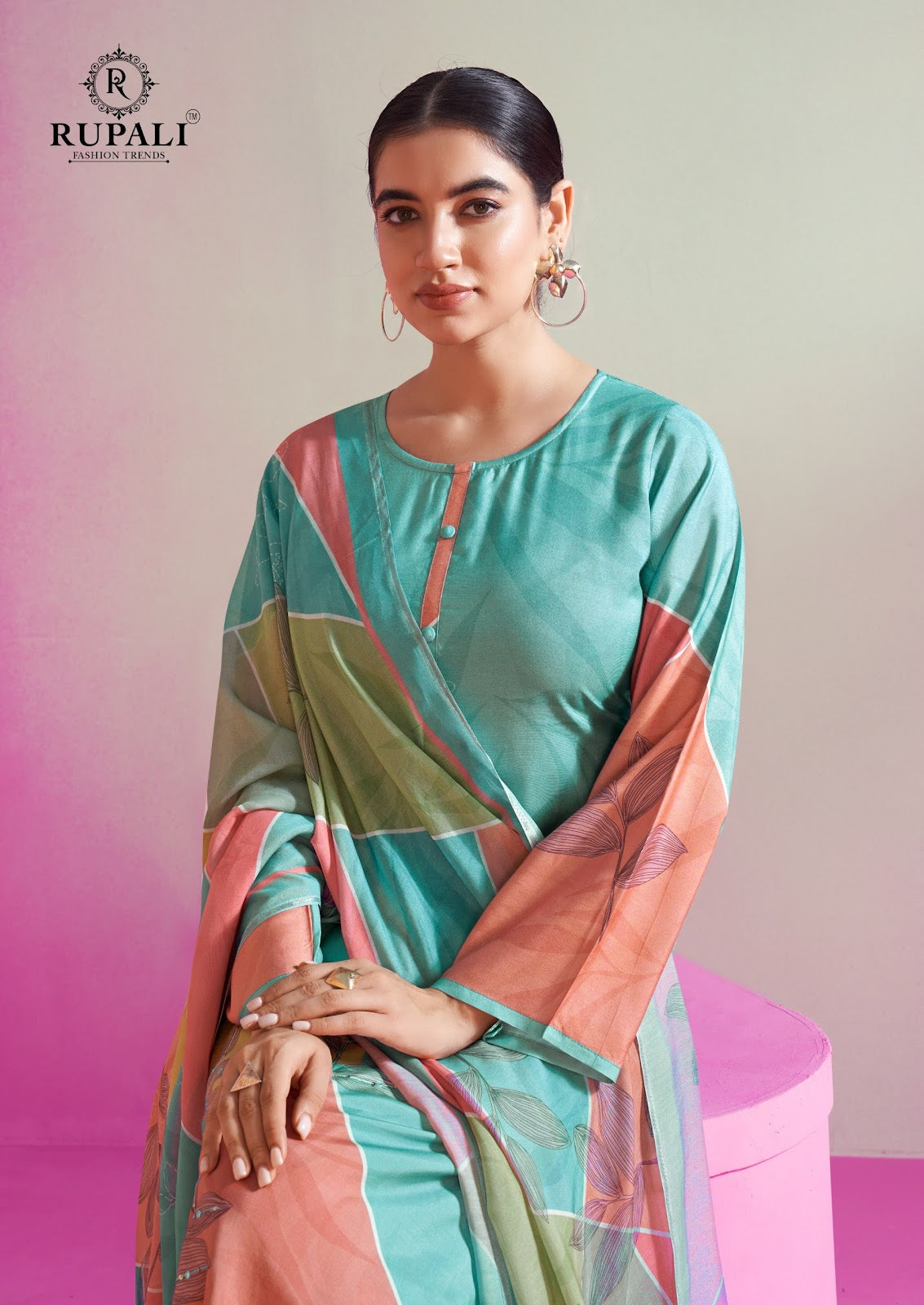 Jivika Rupali Muslin Pant Style Suits Manufacturer India
