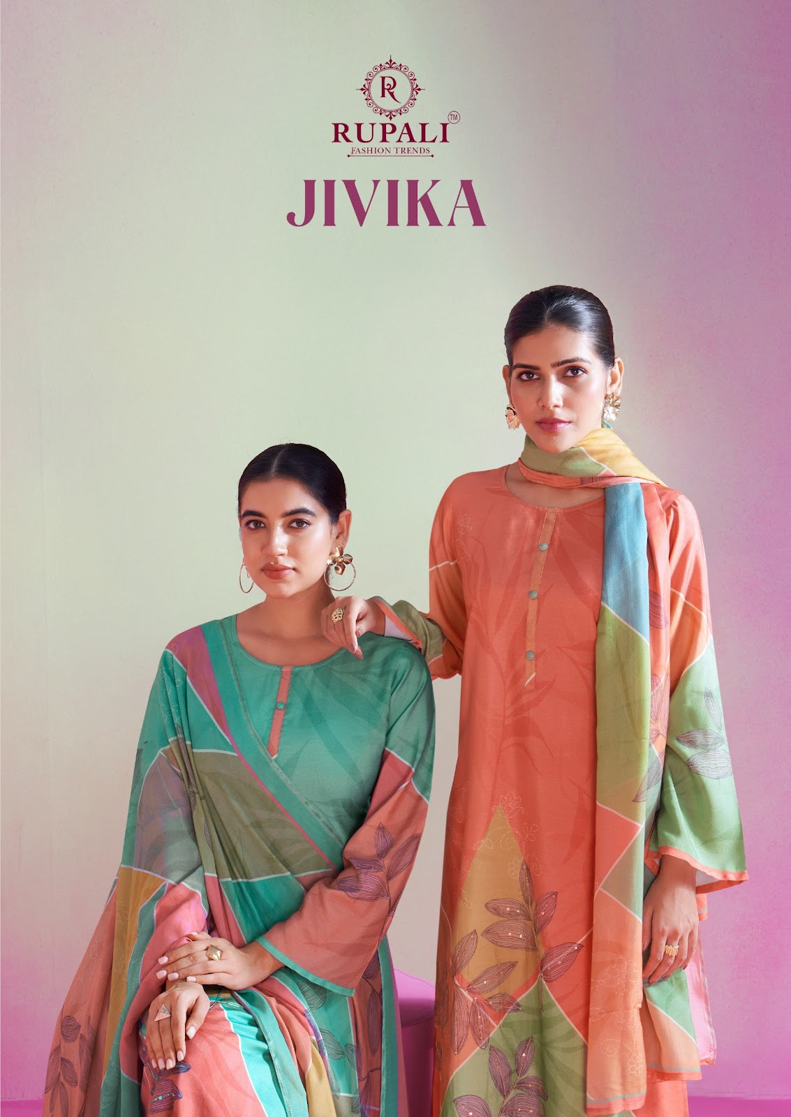 Jivika Rupali Muslin Pant Style Suits Manufacturer India