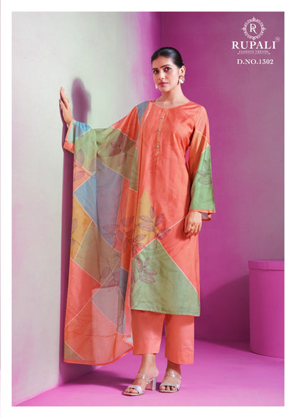 Jivika Rupali Muslin Pant Style Suits Manufacturer India