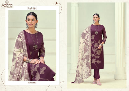 Jivika Vol 5 Radhika Fashion Azara Zam Cotton Karachi Salwar Suits Wholesale