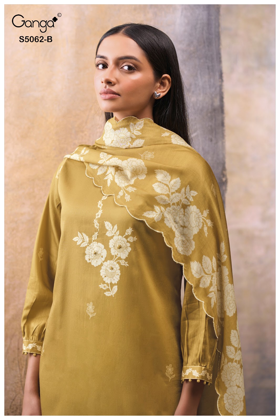 Jivisha S5062 Ganga Cotton Satin Plazzo Style Suits Wholesale Price