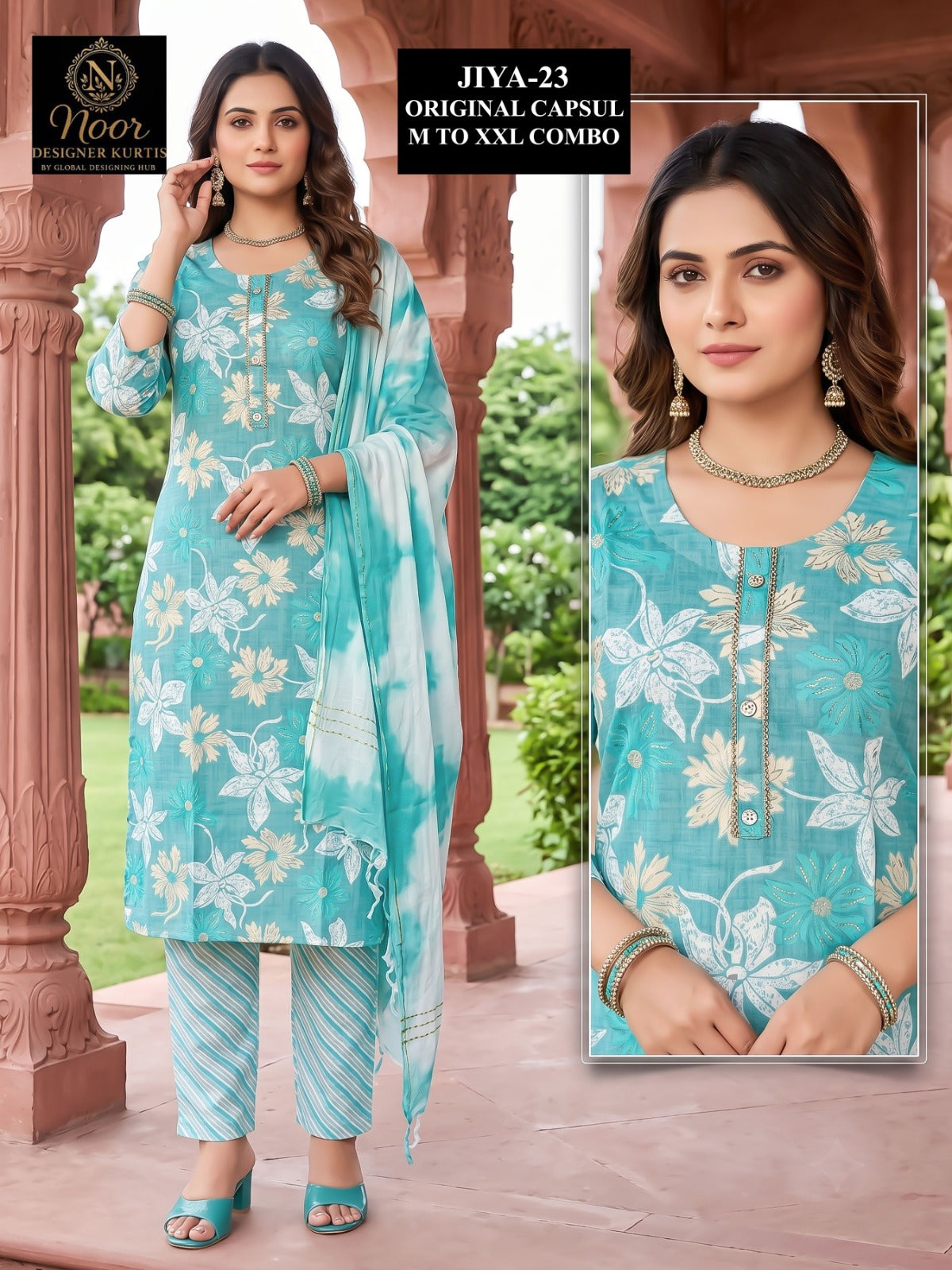 Jiya Globe Capsule Readymade Pant Style Suits Exporter Ahmedabad