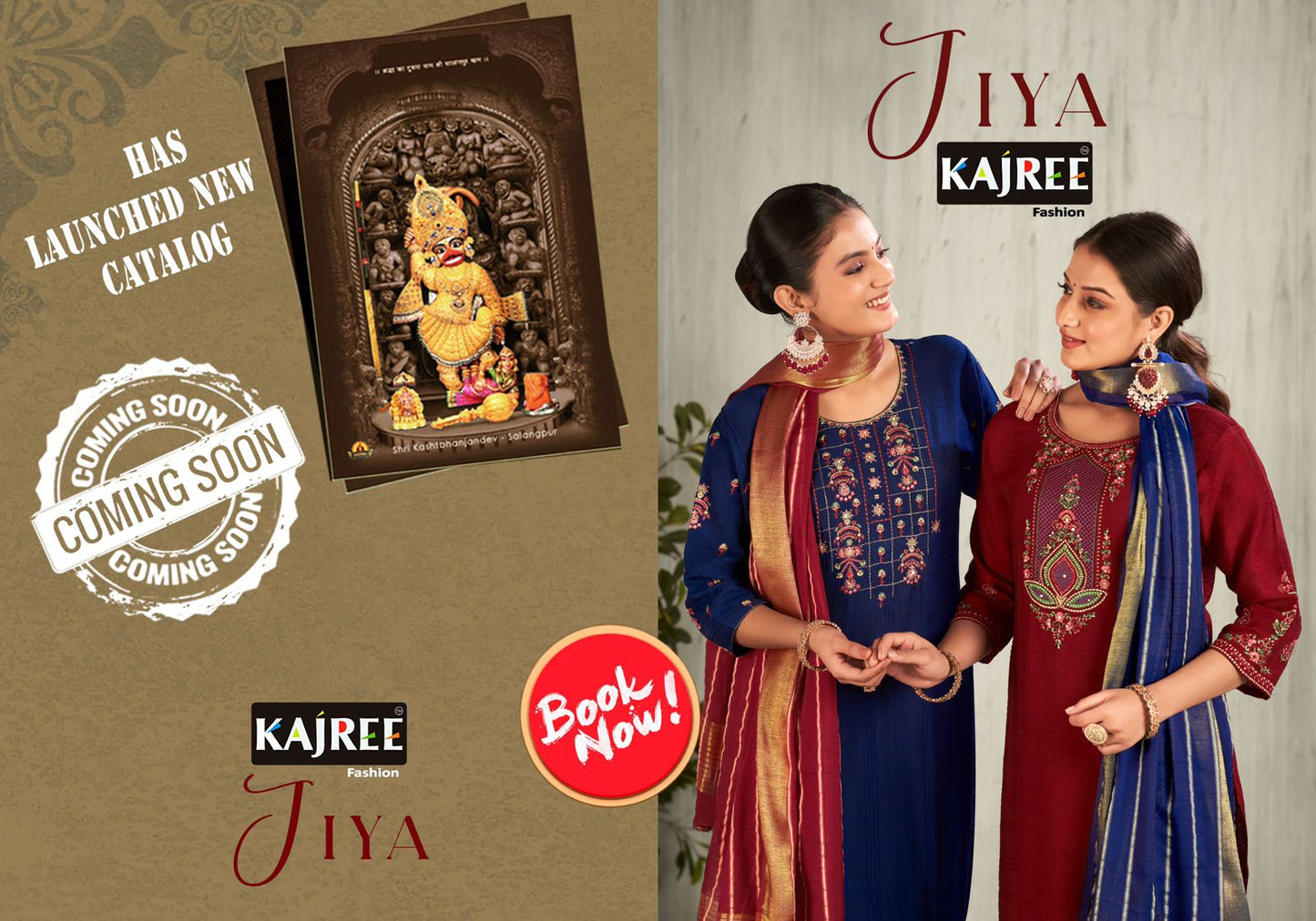 Jiya Kajree Fashion Viscose Readymade Pant Style Suits Exporter India