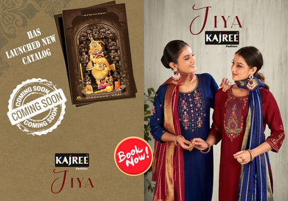 Jiya Kajree Fashion Viscose Readymade Pant Style Suits Exporter India