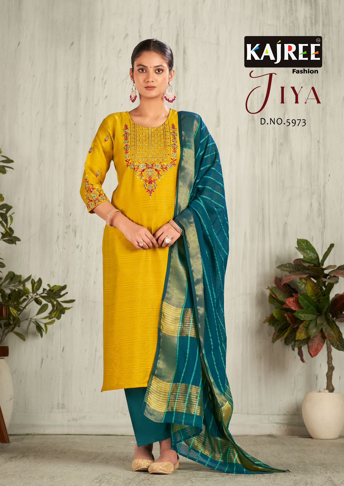 Jiya Kajree Fashion Viscose Readymade Pant Style Suits Exporter India