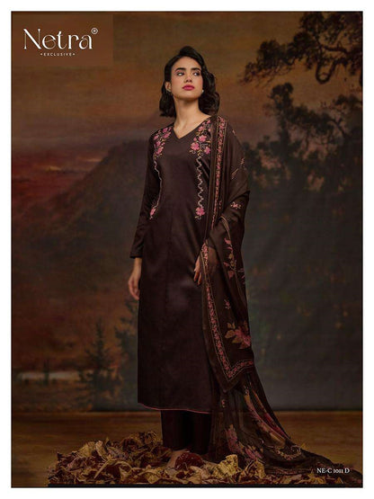 Jiya Netra Premium Cotton Pant Style Suits Exporter India