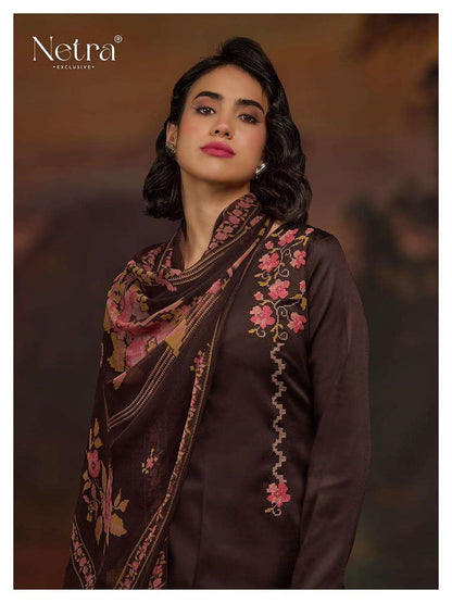Jiya Netra Premium Cotton Pant Style Suits Exporter India