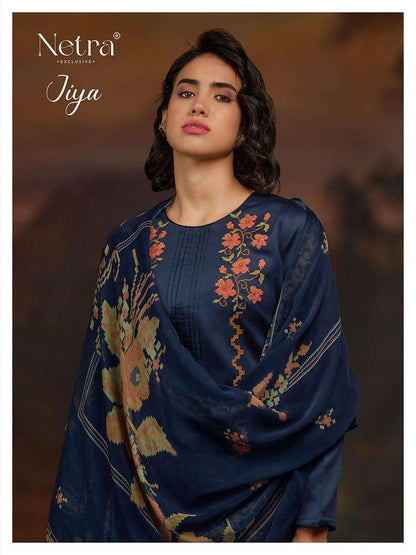 Jiya Netra Premium Cotton Pant Style Suits Exporter India