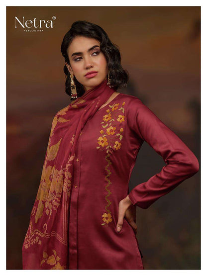 Jiya Netra Premium Cotton Pant Style Suits Exporter India
