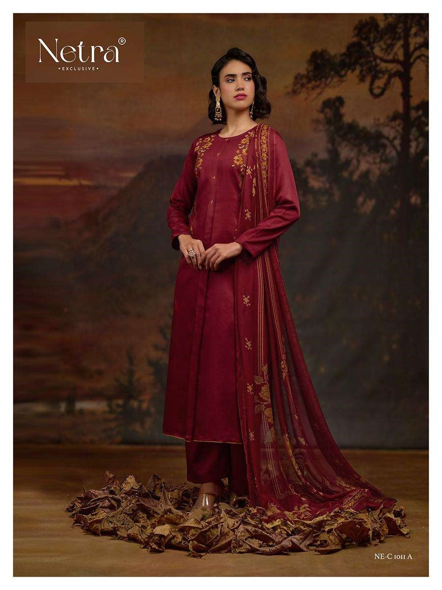 Jiya Netra Premium Cotton Pant Style Suits Exporter India